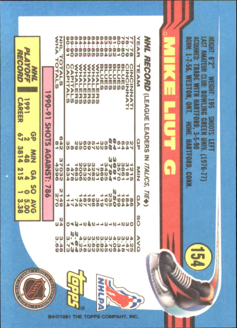 1991-92 Topps Hockey (Pick Card From List 1-307) C60 05-24 - Picture 247 of 495