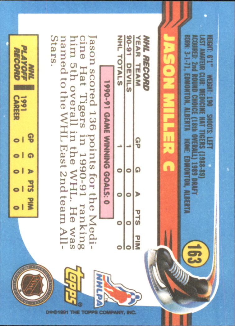 1991-92 Topps Hockey (Pick Card From List 1-307) C60 05-24 - Picture 265 of 495