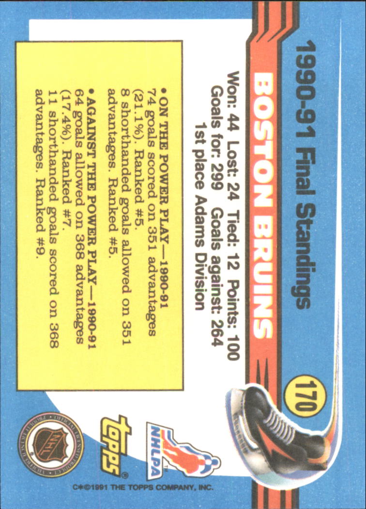 1991-92 Topps Hockey (Pick Card From List 1-307) C60 05-24 - Picture 277 of 495