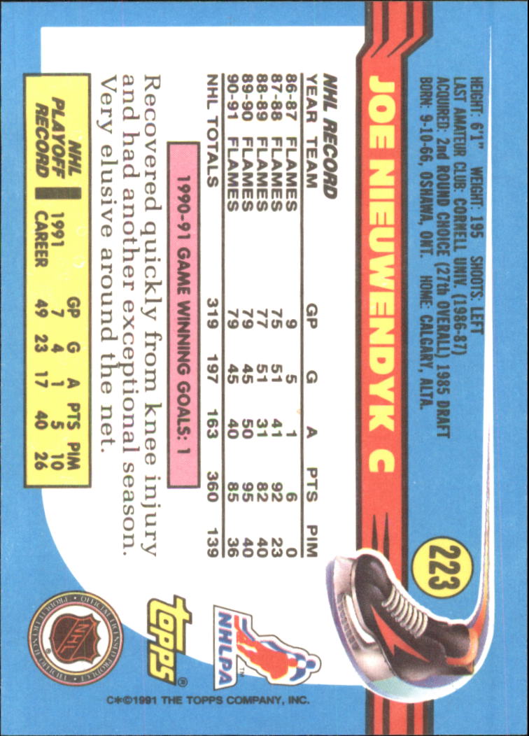 1991-92 Topps Hockey (Pick Card From List 1-307) C60 05-24 - Picture 363 of 495