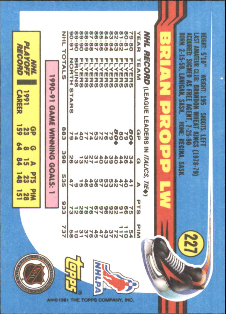1991-92 Topps Hockey (Pick Card From List 1-307) C60 05-24 - Picture 369 of 495