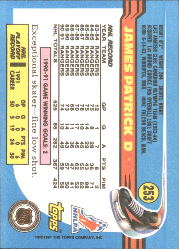1991-92 Topps Hockey (Pick Card From List 1-307) C60 05-24 - Picture 413 of 495