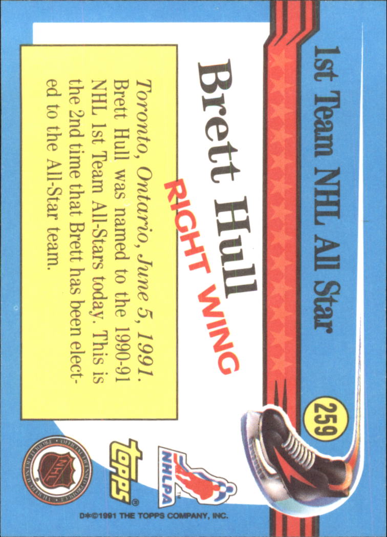 1991-92 Topps Hockey (Pick Card From List 1-307) C60 05-24 - Picture 421 of 495