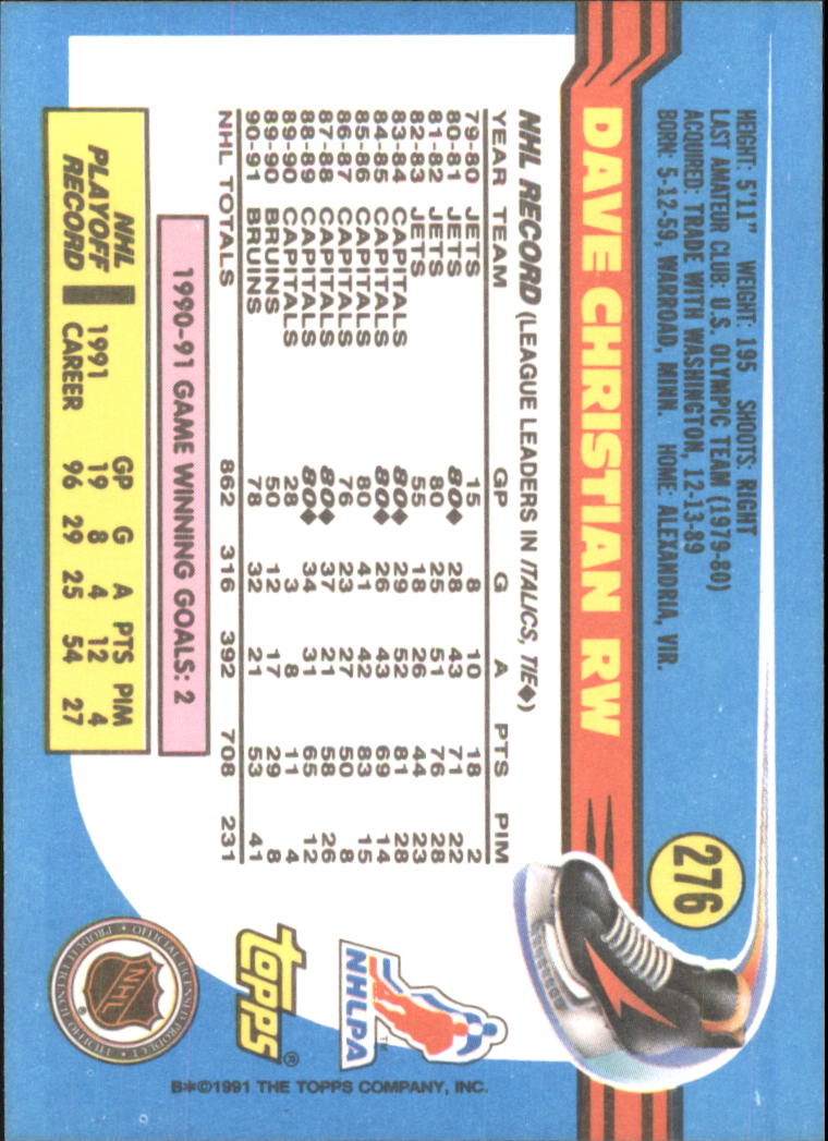 1991-92 Topps Hockey (Pick Card From List 1-307) C60 05-24 - Picture 439 of 495