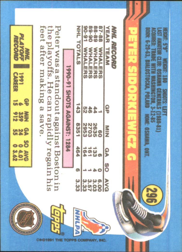 1991-92 Topps Hockey (Pick Card From List 1-307) C60 05-24 - Picture 475 of 495