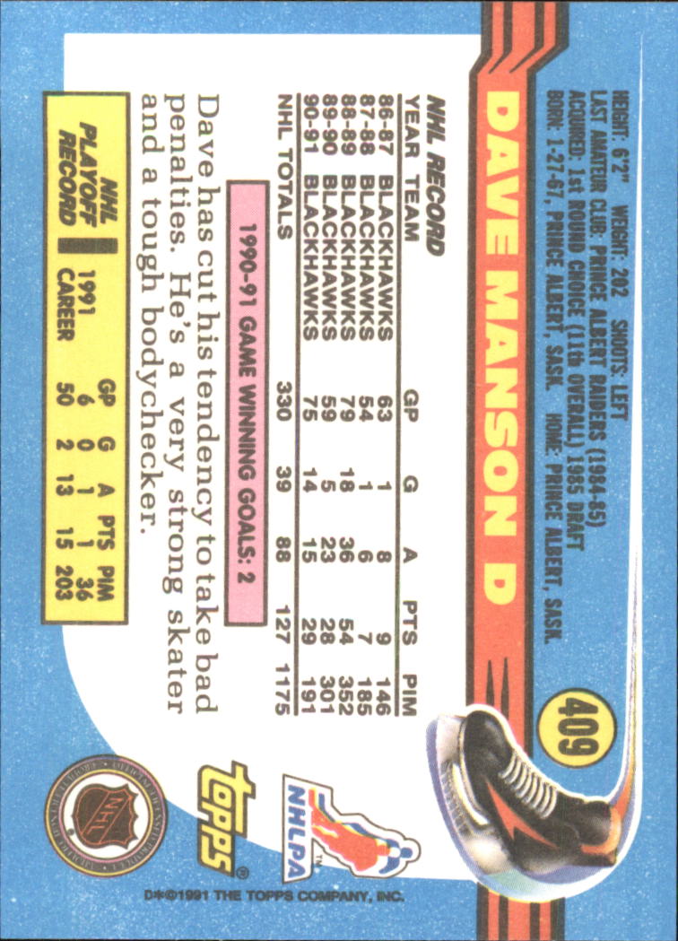 A8403- 1991-92 Topps Hockey Cards 401-528 +Inserts -You Pick- 15+ FREE US SHIP - Picture 17 of 247
