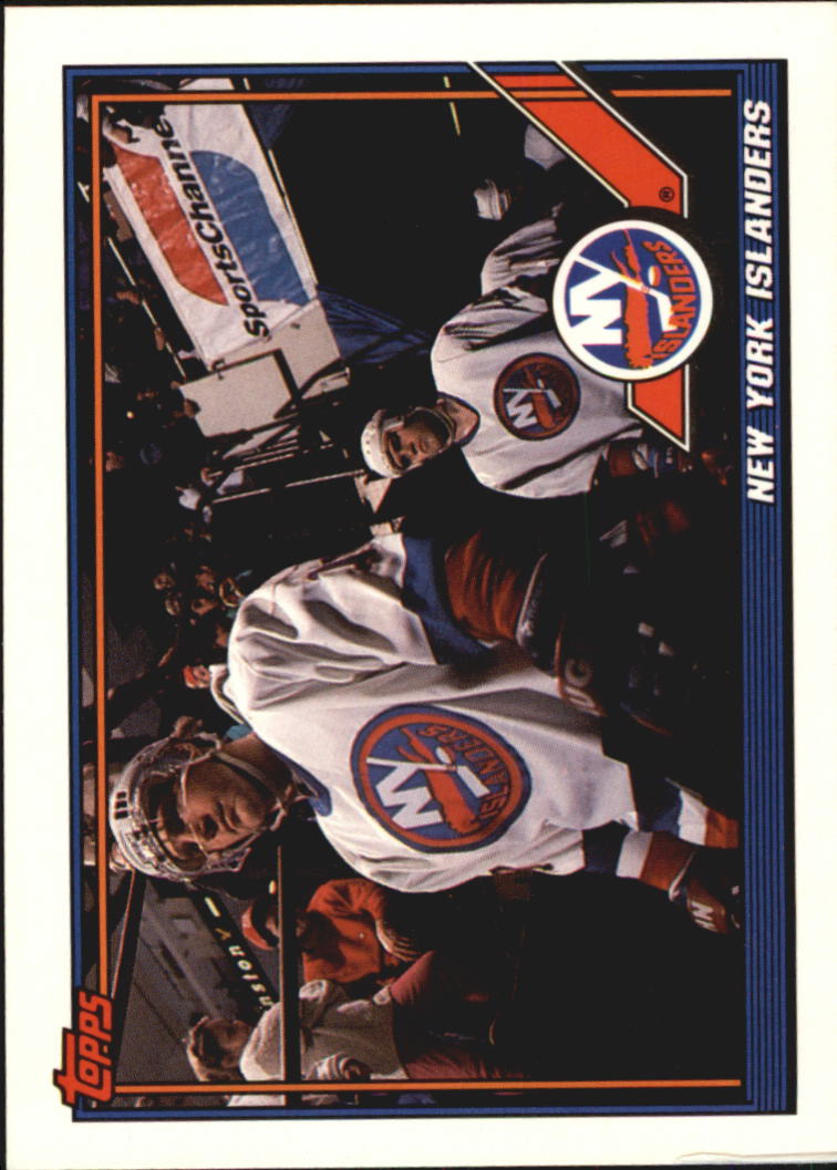 1991-92 Topps #412 Islanders Team