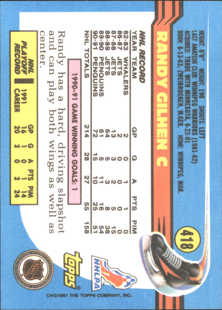 A8403- 1991-92 Topps Hockey Cards 401-528 +Inserts -You Pick- 15+ FREE US SHIP - Picture 35 of 247