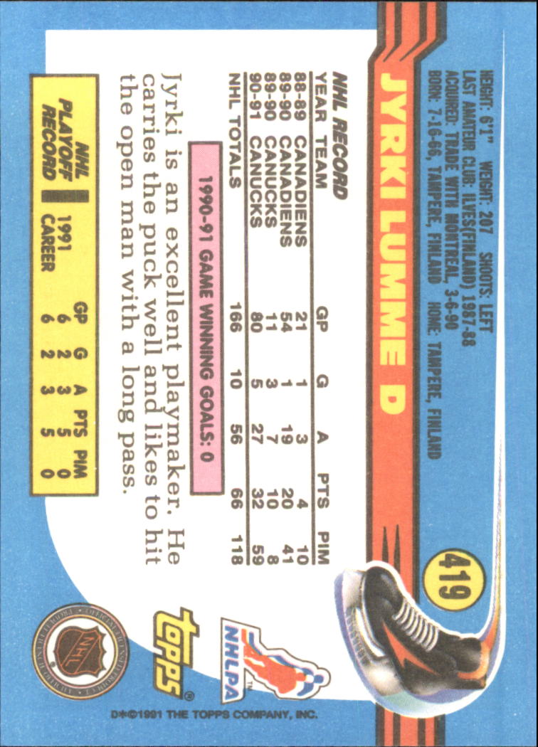 A8403- 1991-92 Topps Hockey Cards 401-528 +Inserts -You Pick- 15+ FREE US SHIP - Picture 37 of 247