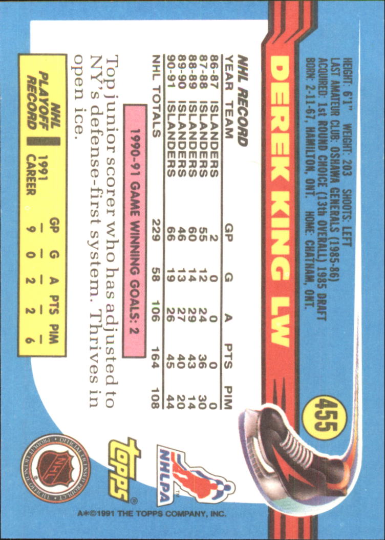 A8403- 1991-92 Topps Hockey Cards 401-528 +Inserts -You Pick- 15+ FREE US SHIP - Picture 103 of 247