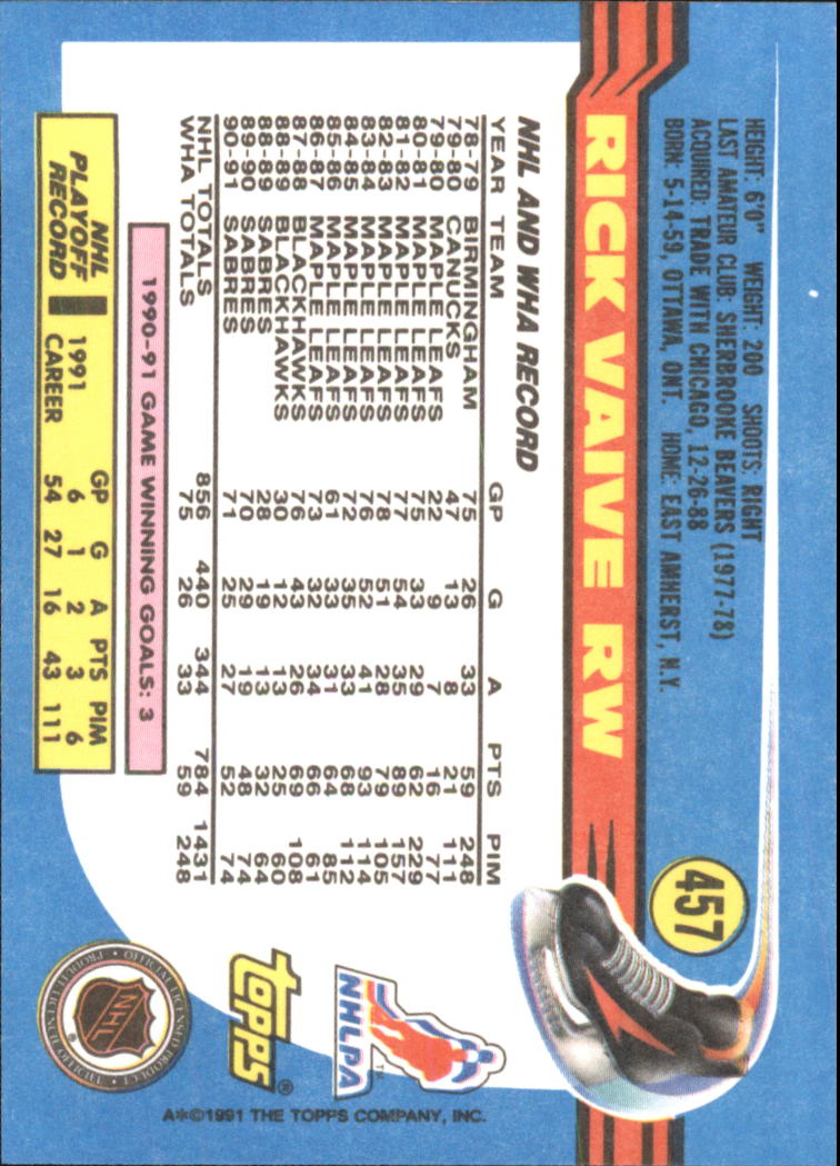 A8403- 1991-92 Topps Hockey Cards 401-528 +Inserts -You Pick- 15+ FREE US SHIP - Picture 107 of 247