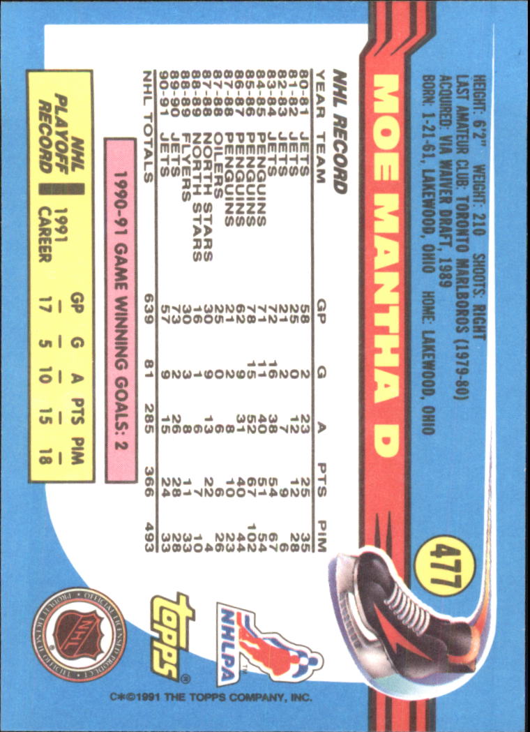 A8403- 1991-92 Topps Hockey Cards 401-528 +Inserts -You Pick- 15+ FREE US SHIP - Picture 147 of 247