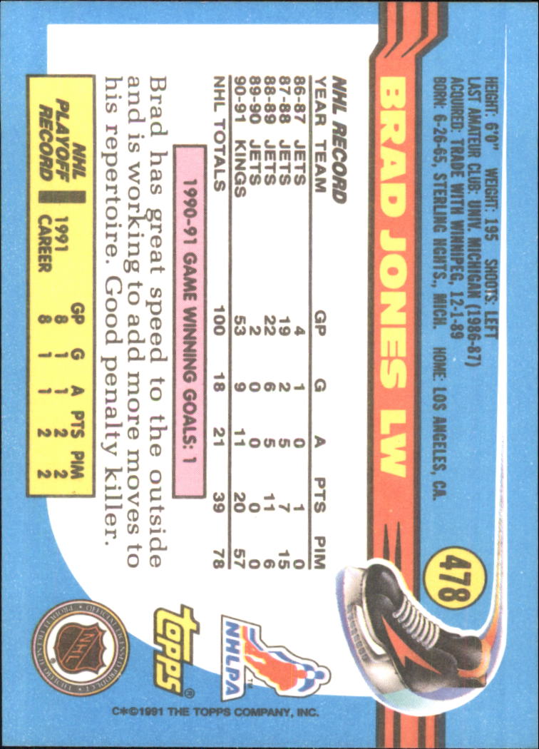 A8403- 1991-92 Topps Hockey Cards 401-528 +Inserts -You Pick- 15+ FREE US SHIP - Picture 149 of 247