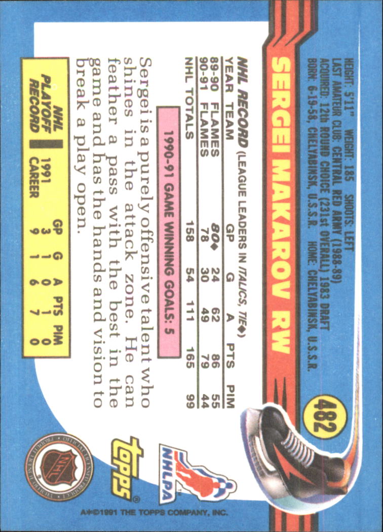 A8403- 1991-92 Topps Hockey Cards 401-528 +Inserts -You Pick- 15+ FREE US SHIP - Picture 155 of 247