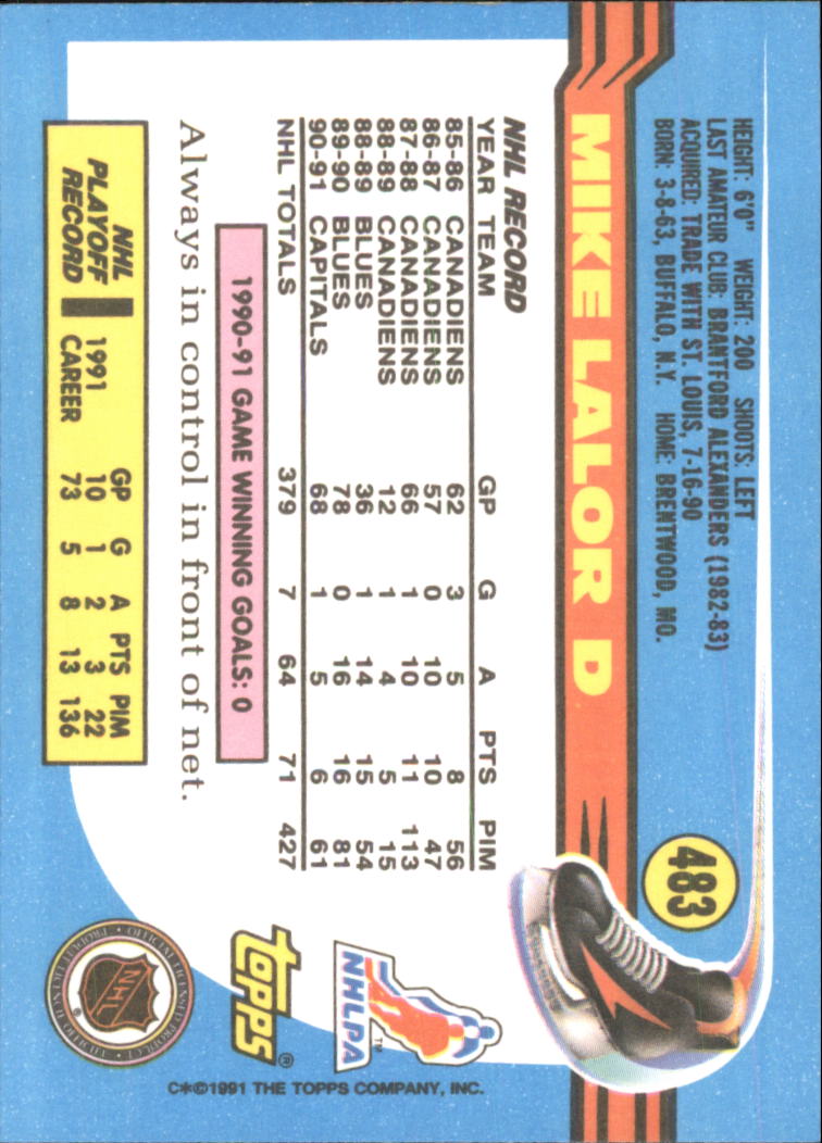A8403- 1991-92 Topps Hockey Cards 401-528 +Inserts -You Pick- 15+ FREE US SHIP - Picture 157 of 247