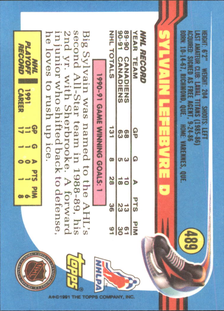 A8403- 1991-92 Topps Hockey Cards 401-528 +Inserts -You Pick- 15+ FREE US SHIP - Picture 169 of 247