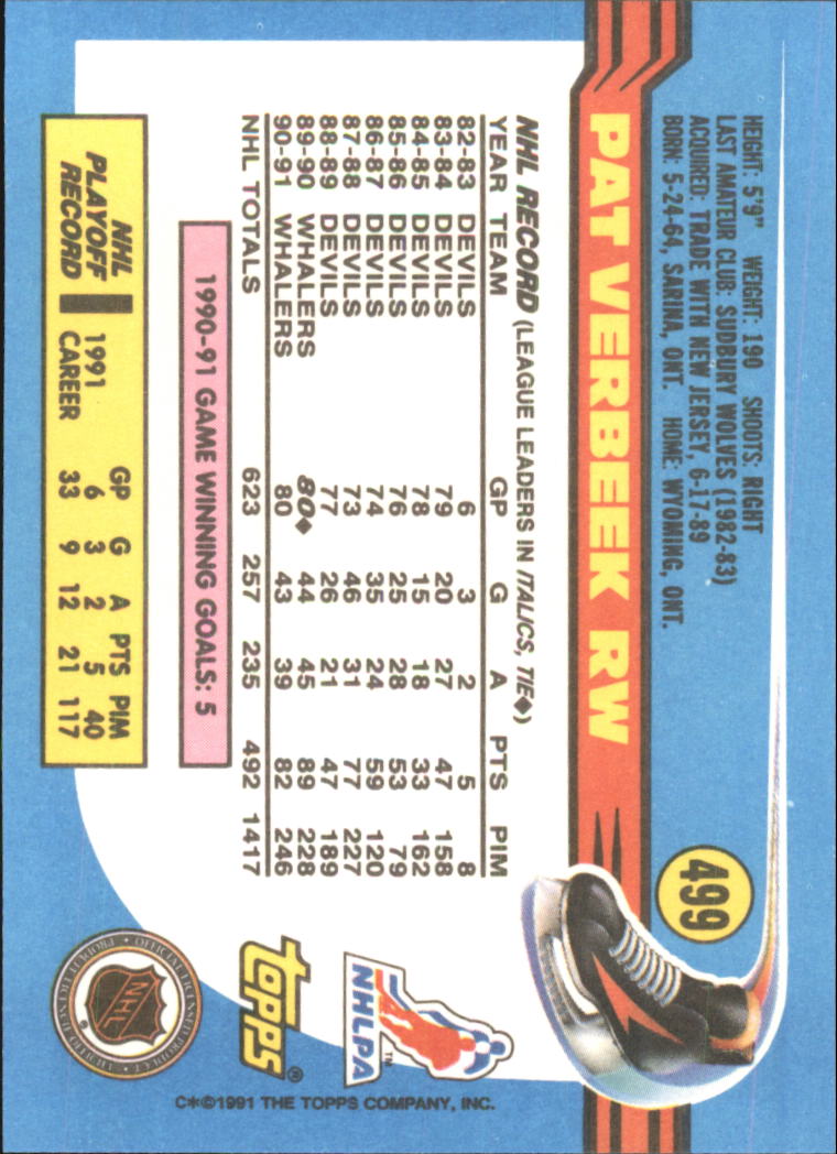 A8403- 1991-92 Topps Hockey Cards 401-528 +Inserts -You Pick- 15+ FREE US SHIP - Picture 189 of 247