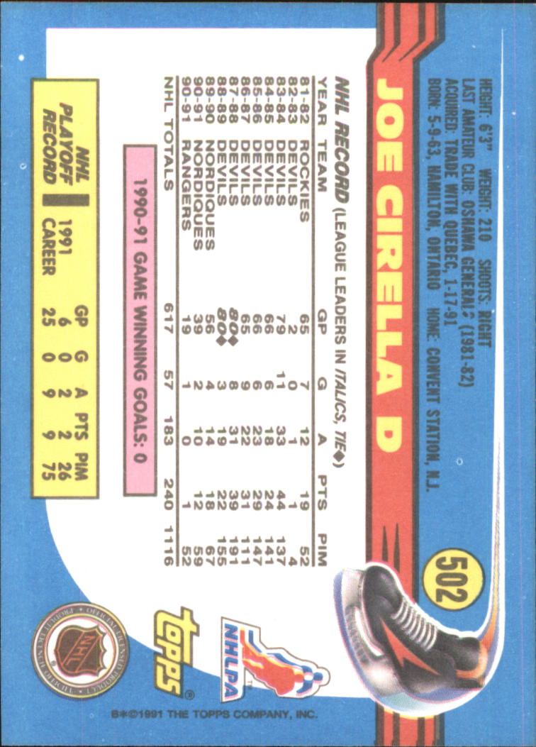 A8403- 1991-92 Topps Hockey Cards 401-528 +Inserts -You Pick- 15+ FREE US SHIP - Picture 195 of 247