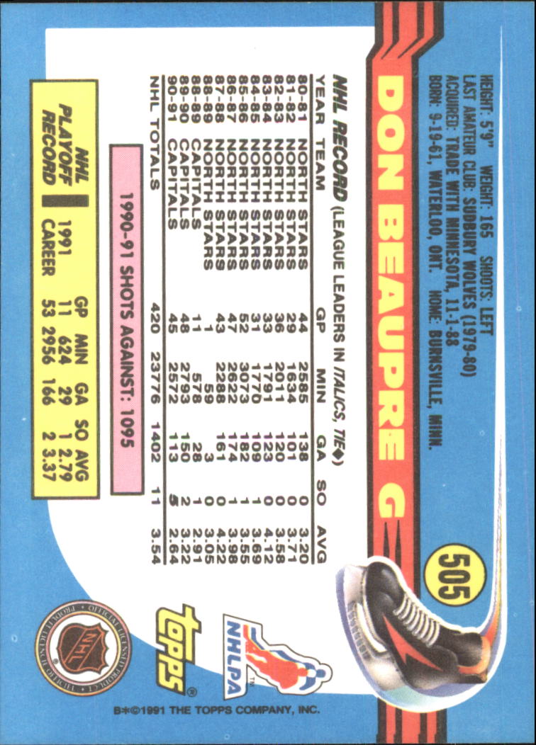 A8403- 1991-92 Topps Hockey Cards 401-528 +Inserts -You Pick- 15+ FREE US SHIP - Picture 201 of 247