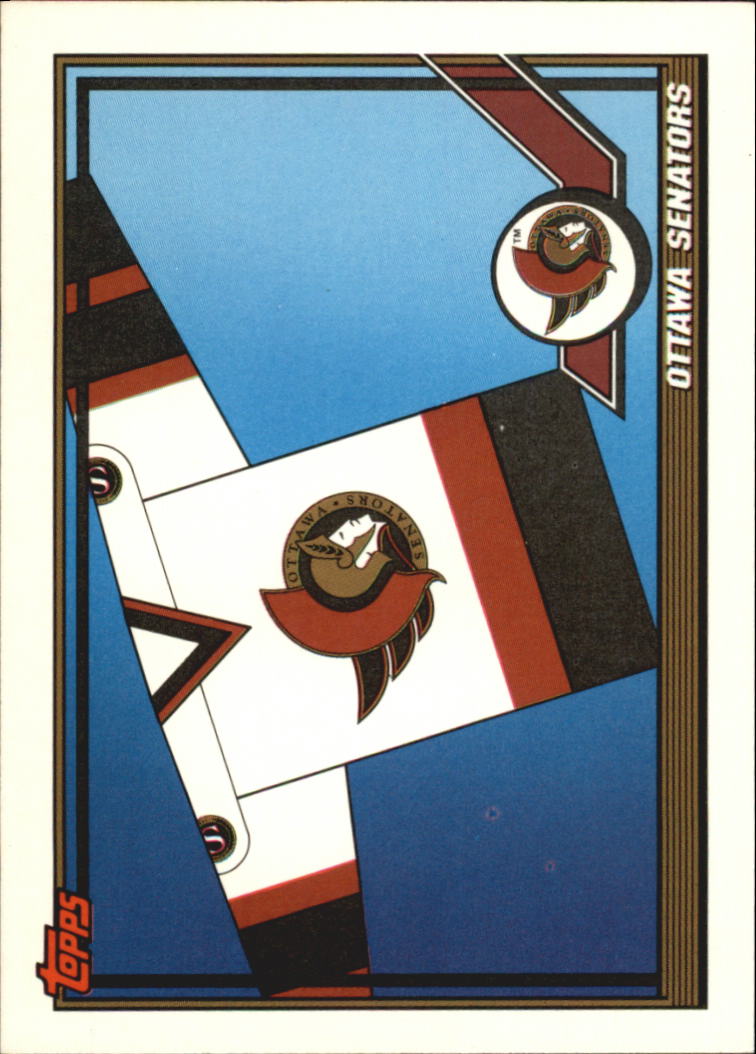 1991-92 Topps #527 Ottawa Senators Logo