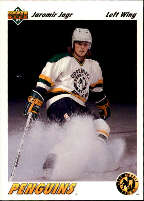 1991 UPPER DECK Jaromir Jagr NHL Hockey Rookie RC#42 Pittsburgh Penguins  MINT