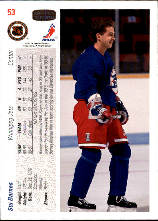 A7264- 1991-92 Upper Deck Hockey #s 1-250 +Rookies -You Pick- 15+ FREE US SHIP - Picture 97 of 483