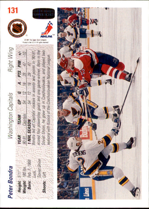 A7264- 1991-92 Upper Deck Hockey #s 1-250 +Rookies -You Pick- 15+ FREE US SHIP - Picture 249 of 483