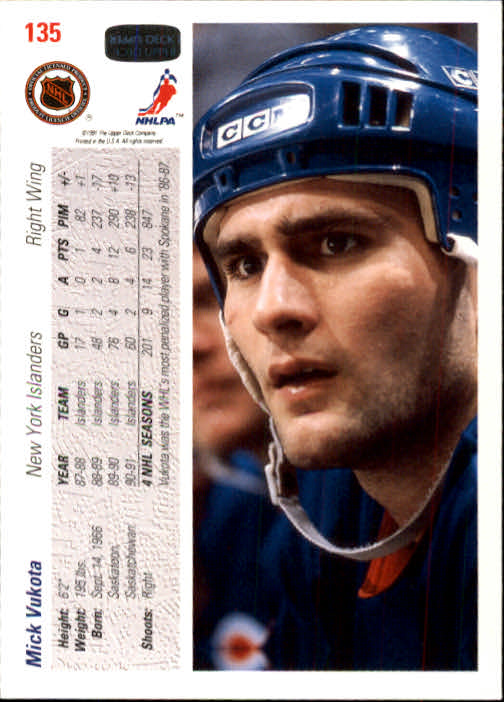 A7264- 1991-92 Upper Deck Hockey #s 1-250 +Rookies -You Pick- 15+ FREE US SHIP - Picture 257 of 483