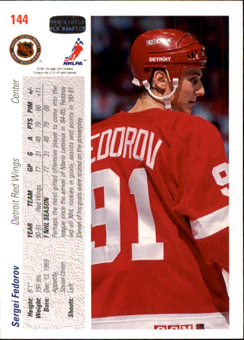 A7264- 1991-92 Upper Deck Hockey #s 1-250 +Rookies -You Pick- 15+ FREE US SHIP - Picture 275 of 483