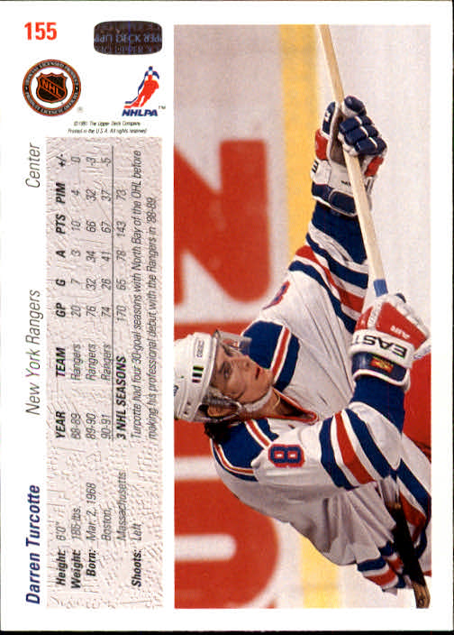 A7264- 1991-92 Upper Deck Hockey #s 1-250 +Rookies -You Pick- 15+ FREE US SHIP - Picture 297 of 483