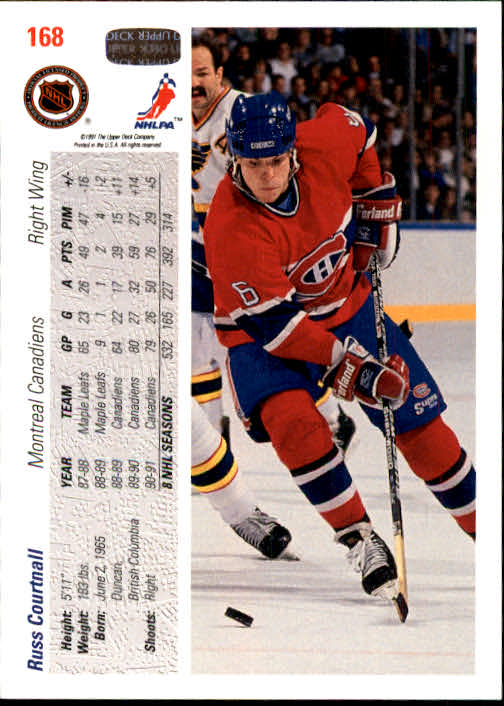 A7264- 1991-92 Upper Deck Hockey #s 1-250 +Rookies -You Pick- 15+ FREE US SHIP - Picture 321 of 483