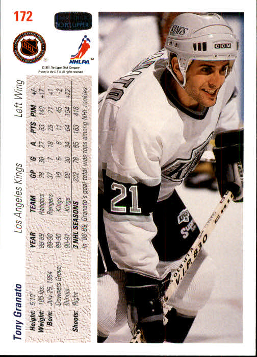 A7264- 1991-92 Upper Deck Hockey #s 1-250 +Rookies -You Pick- 15+ FREE US SHIP - Picture 329 of 483