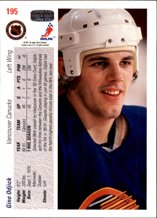 A7264- 1991-92 Upper Deck Hockey #s 1-250 +Rookies -You Pick- 15+ FREE US SHIP - Picture 375 of 483