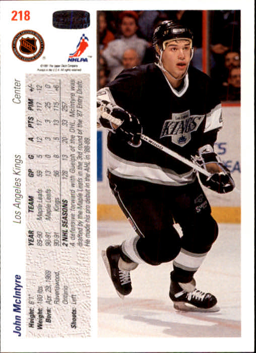 A7264- 1991-92 Upper Deck Hockey #s 1-250 +Rookies -You Pick- 15+ FREE US SHIP - Picture 421 of 483