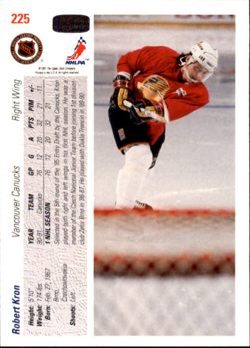 A7264- 1991-92 Upper Deck Hockey #s 1-250 +Rookies -You Pick- 15+ FREE US SHIP - Picture 433 of 483