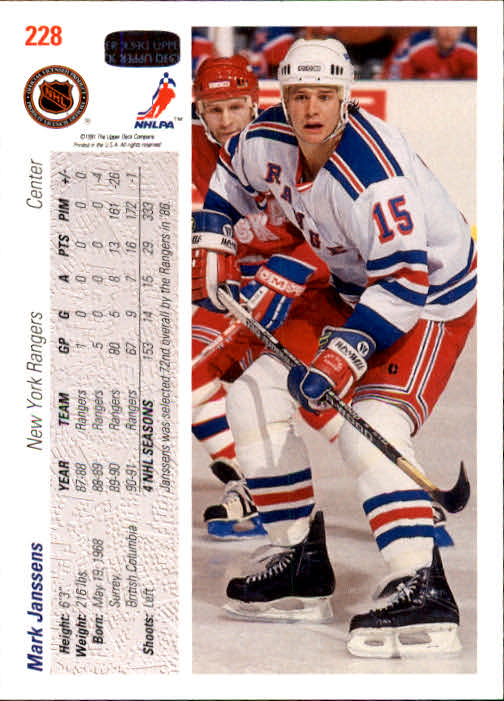 A7264- 1991-92 Upper Deck Hockey #s 1-250 +Rookies -You Pick- 15+ FREE US SHIP - Picture 439 of 483