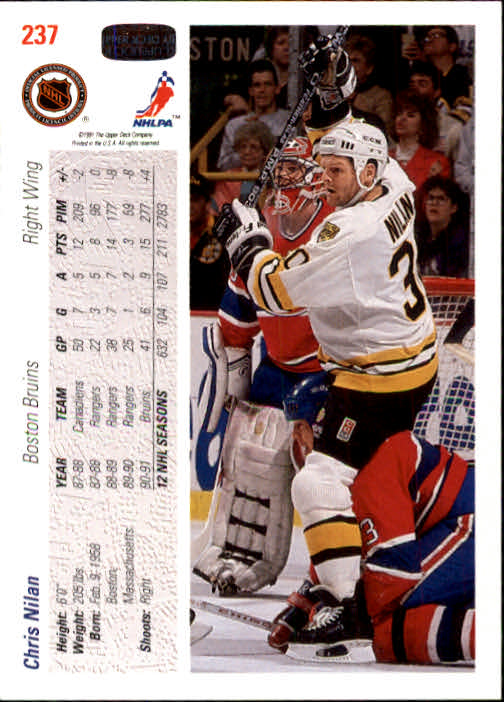 A7264- 1991-92 Upper Deck Hockey #s 1-250 +Rookies -You Pick- 15+ FREE US SHIP - Picture 457 of 483