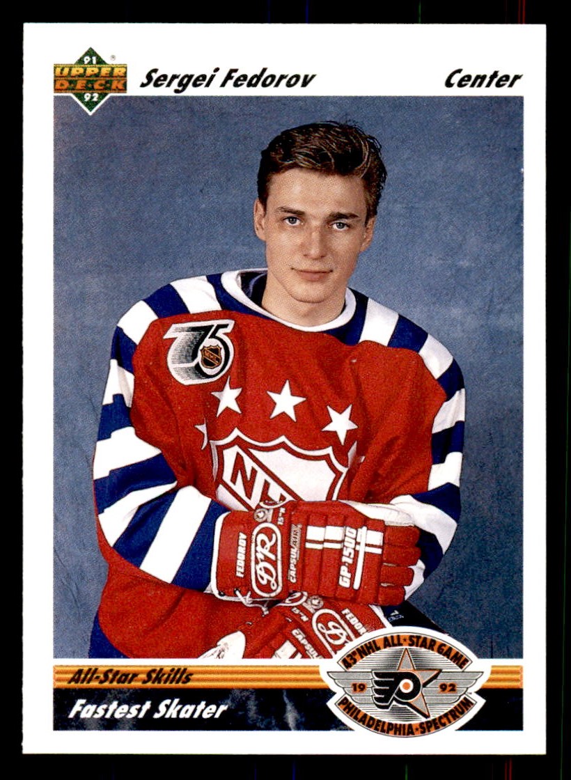 1991-92 Upper Deck #82 Sergei Fedorov/(Detroit Red Wings TC) - NM-MT