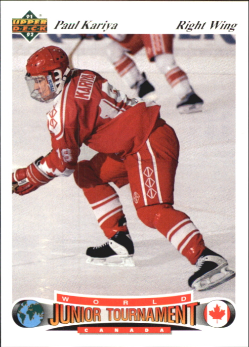 Upper Deck Paul Kariya Hockey Trading Cards