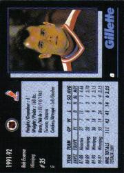 1991-92 Gillette #8 Bob Essensa back image