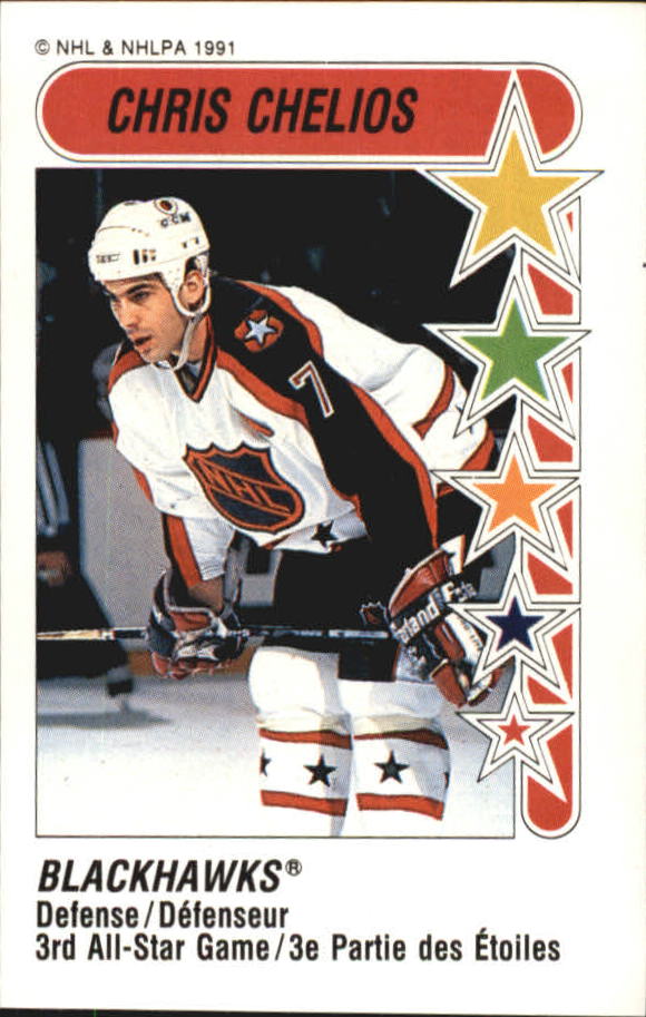 1991-92 Panini Stickers #329 Chris Chelios