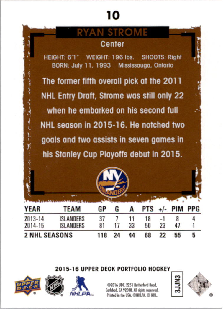 2015-16 Upper Deck Portfolio - #196 Bobby Clarke