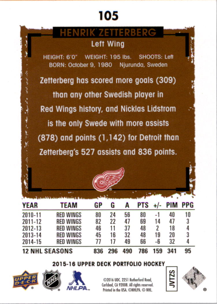 B1737- 2015-16 Upper Deck Portfolio Hockey #S 1-200 -du Pick- 15 + Gratis US - Bild 195 von 363