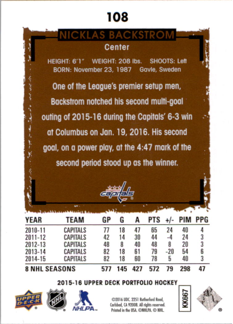 B1737- 2015-16 Upper Deck Portfolio Hockey #S 1-200 -du Pick- 15 + Gratis US - Bild 201 von 363