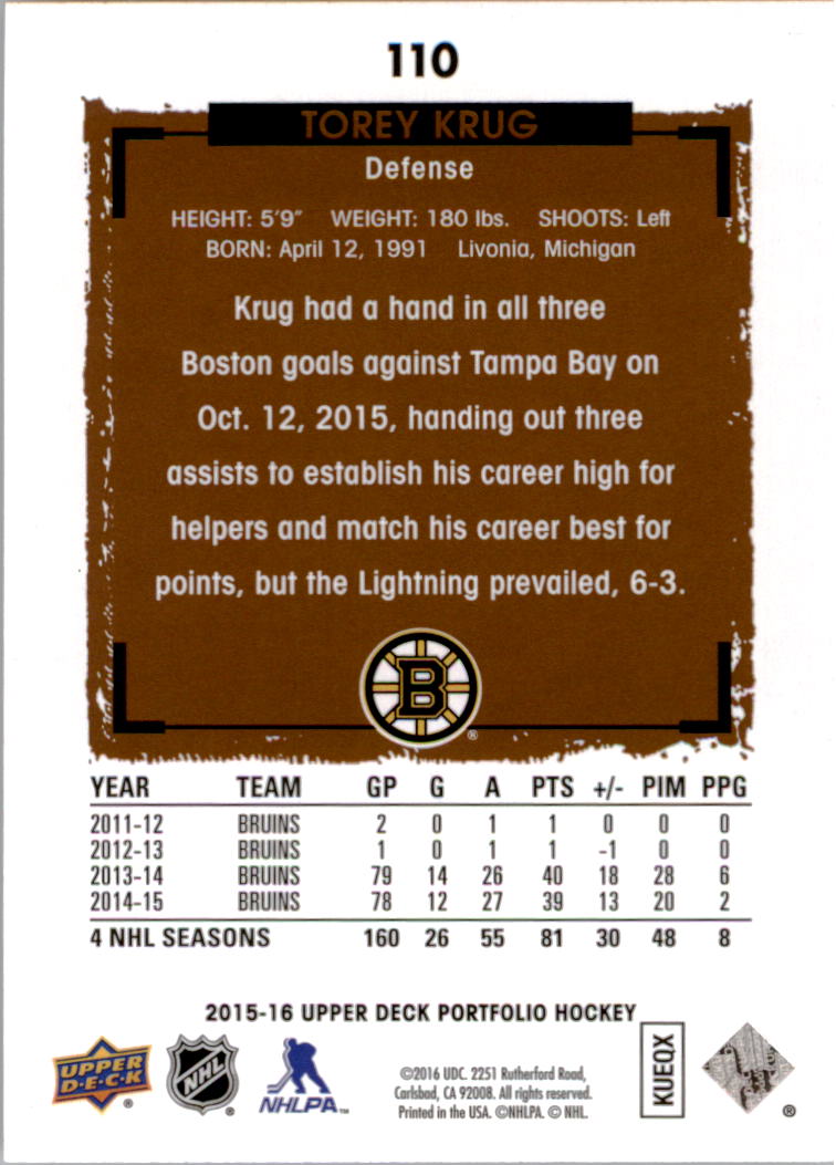 B1737- 2015-16 Upper Deck Portfolio Hockey #S 1-200 -du Pick- 15 + Gratis US - Bild 203 von 363
