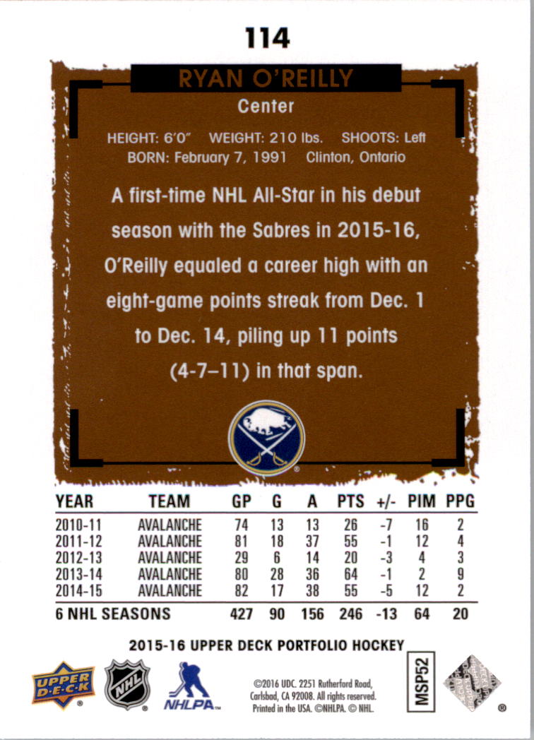 B1737- 2015-16 Upper Deck Portfolio Hockey #S 1-200 -du Pick- 15 + Gratis US - Bild 209 von 363