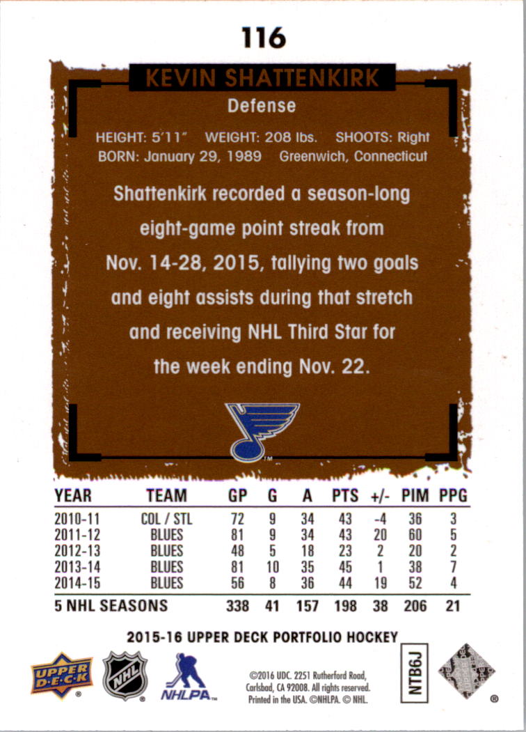 B1737- 2015-16 Upper Deck Portfolio Hockey #S 1-200 -du Pick- 15 + Gratis US - Bild 211 von 363