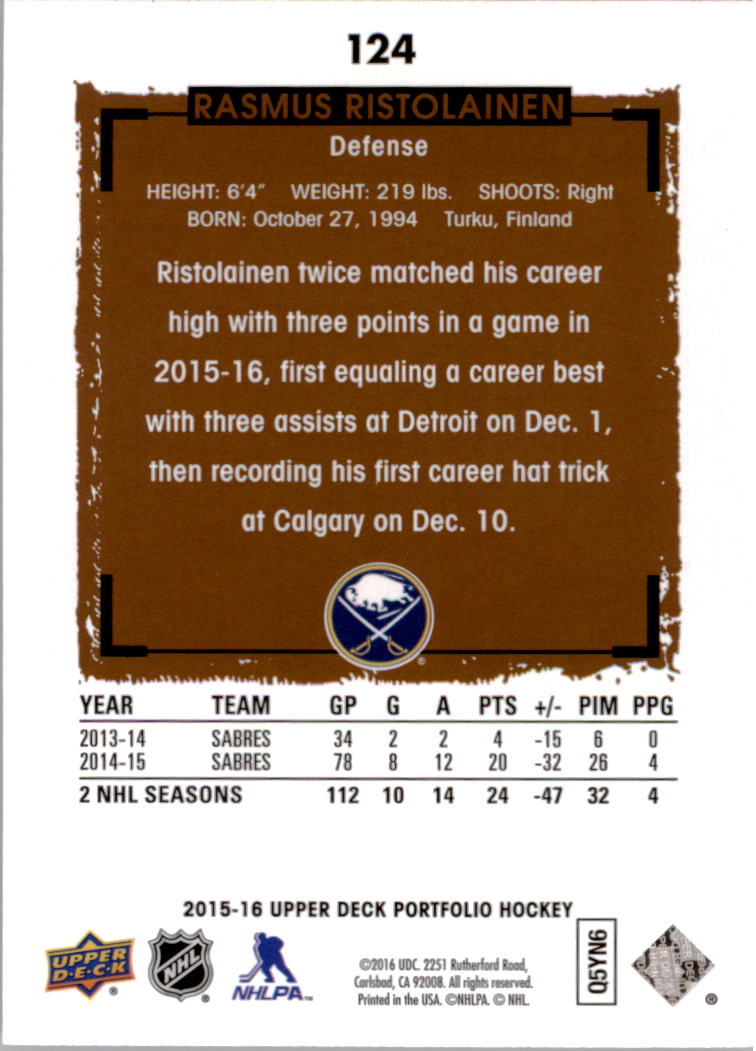 B1737- 2015-16 Upper Deck Portfolio Hockey #S 1-200 -du Pick- 15 + Gratis US - Bild 223 von 363