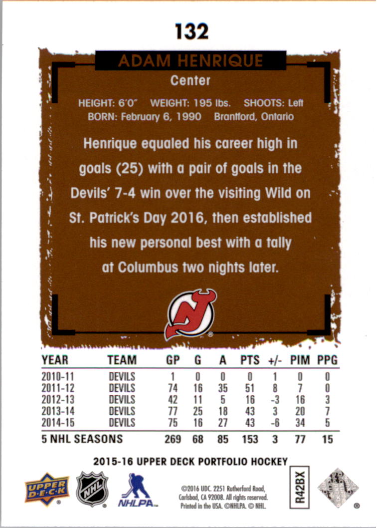 B1737- 2015-16 Upper Deck Portfolio Hockey #S 1-200 -du Pick- 15 + Gratis US - Bild 239 von 363