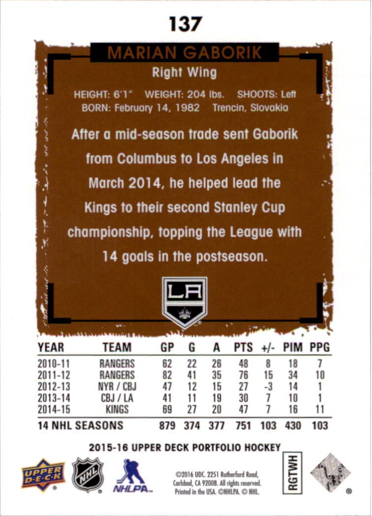 B1737- 2015-16 Upper Deck Portfolio Hockey #S 1-200 -du Pick- 15 + Gratis US - Bild 249 von 363